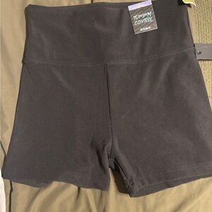 High-Waist Black Tummy Control Women’s Shorts